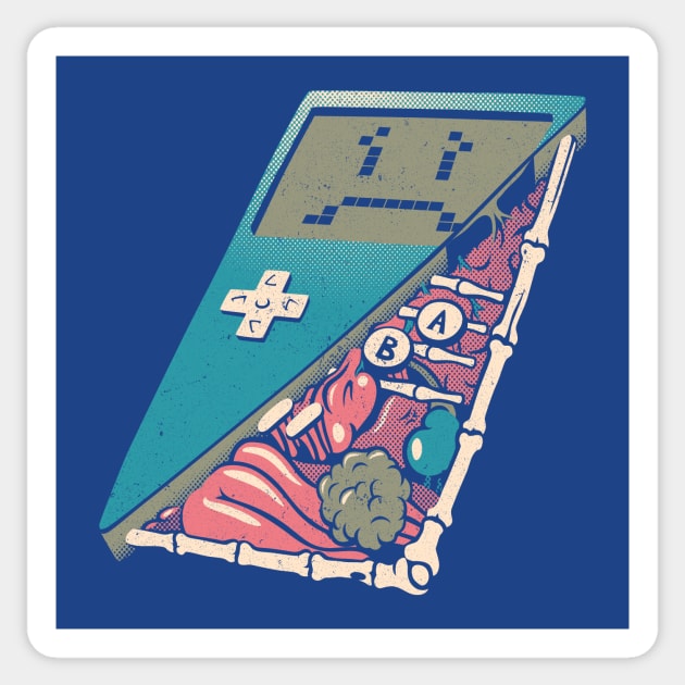 Retro Video Game Inside Sticker by Tobe_Fonseca